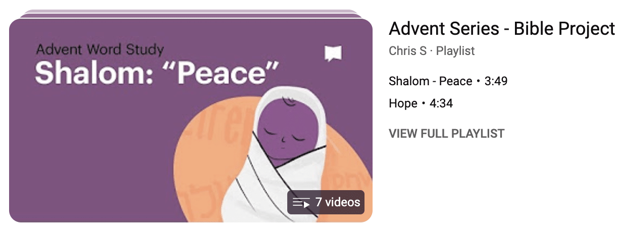 Bibleproject.com | Advent